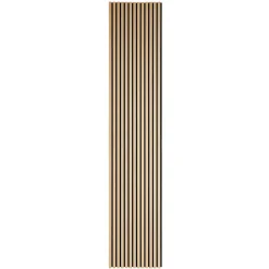 Nimara Akustikpanel i egetræsfiner 2600x520x18 mm* Akustikpaneler I Sort|Akustikpaneler I Røget Eg