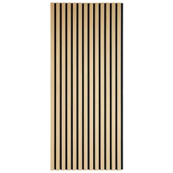 Nimara Akustikpanel i egetræsfiner 1200x520x18 mm* Akustikpaneler I Sort|Akustikpaneler I Røget Eg