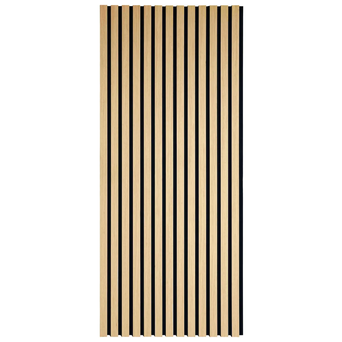 Nimara Akustikpanel i egetræsfiner 1200x520x18 mm* Akustikpaneler I Sort|Akustikpaneler I Røget Eg