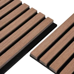 Nimara Akustikpanel i røget egetræsfiner 2400x520x18 mm* Akustikpaneler I Sort|Akustikpaneler I Røget Eg