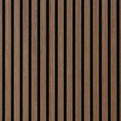 Nimara Akustikpanel i røget egetræsfiner 3000x520x18 mm* Alle Akustikpaneler|Akustikpaneler I Sort