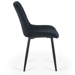 Nimara Amina - spisebordsstol i sort velour* Spisebordsstole