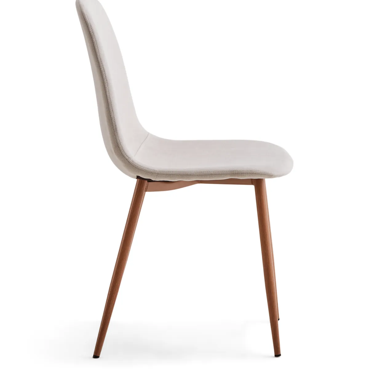 Nimara Anna spisebordsstol - beige tekstil med egelook* Spisebordsstole