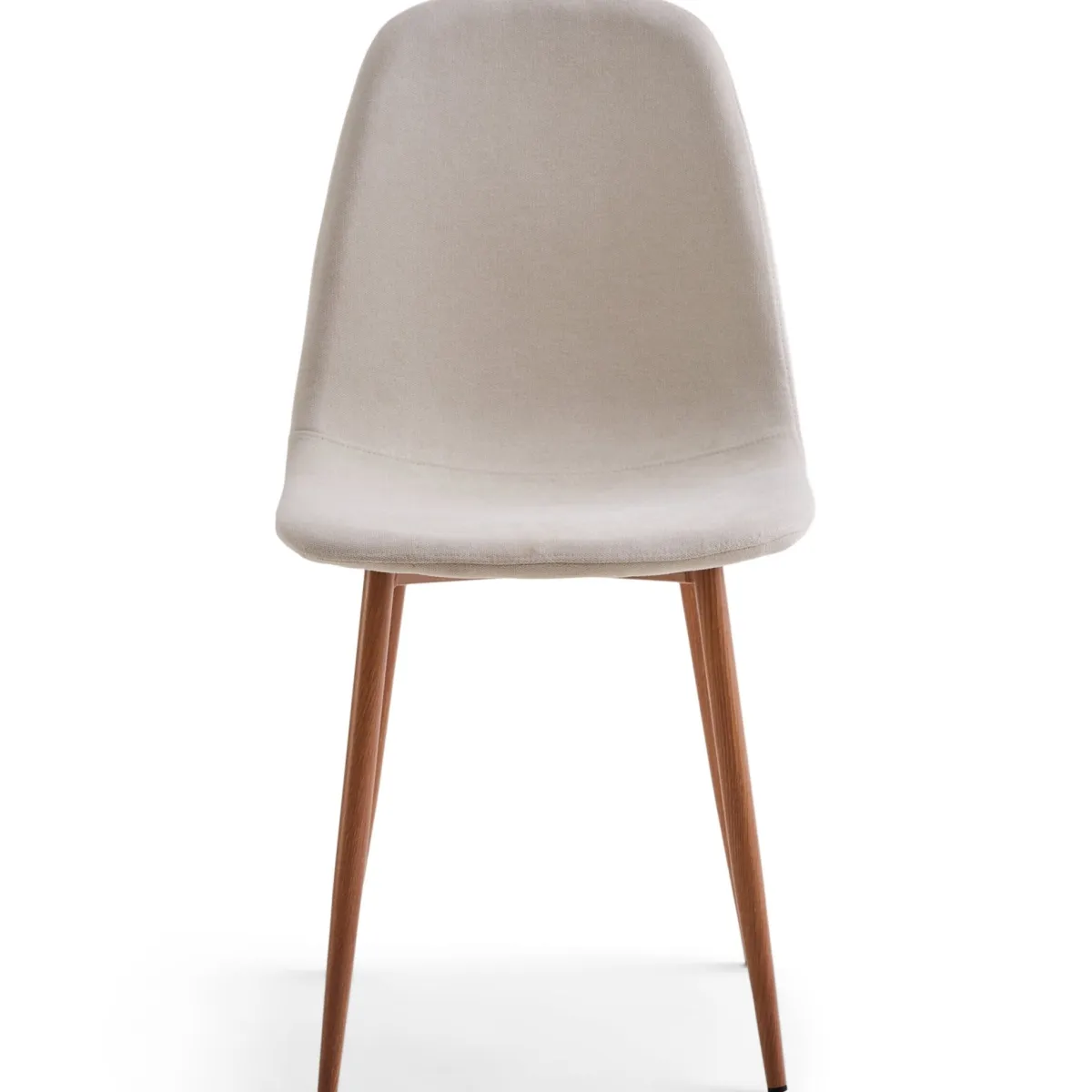 Nimara Anna spisebordsstol - beige tekstil med egelook* Spisebordsstole