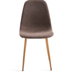 Nimara Anna spisebordsstol - brun tekstil med egelook* Spisebordsstole