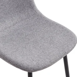 Nimara Anna spisebordsstol - Grå tekstil med sorte ben* Spisebordsstole