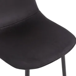 Nimara Anna spisebordsstol - polstret sort velour* Spisebordsstole