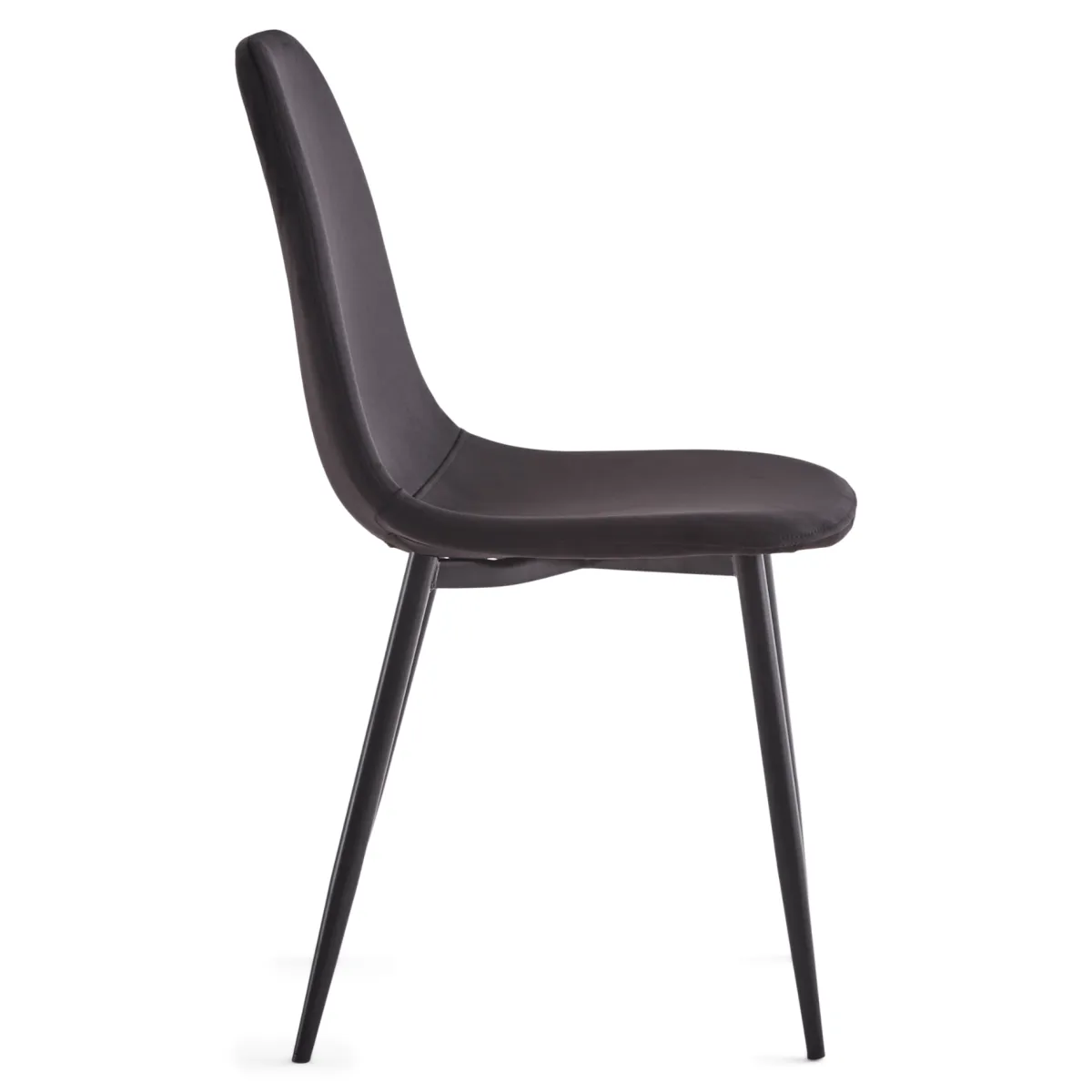 Nimara Anna spisebordsstol - polstret sort velour* Spisebordsstole