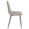 Nimara Anna spisebordsstol - sand tekstil med ben i røget egelook* Spisebordsstole