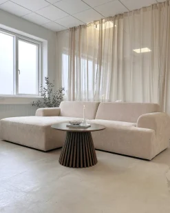Nimara Arianna chaiselong sofa cream - Højrevendt* Sofaer