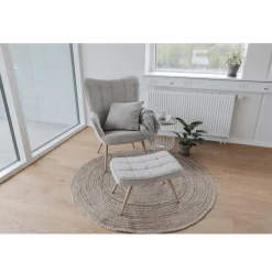 Nimara Arthur rundt tæppe - Jute Ø150 cm* Jute Tæpper
