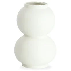 Nimara Becca bobleform keramik vase hvid 21 cm* Vaser