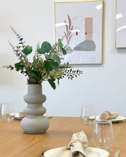 Nimara Billie keramik vase grå 24 cm* Vaser
