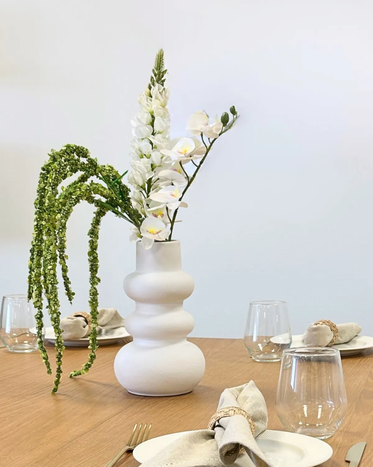 Nimara Billie keramik vase hvid 24 cm* Vaser