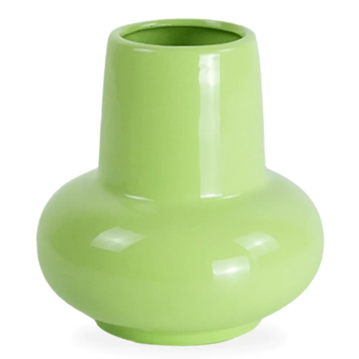 Nimara Birka keramik vase grøn 15 cm* Vaser