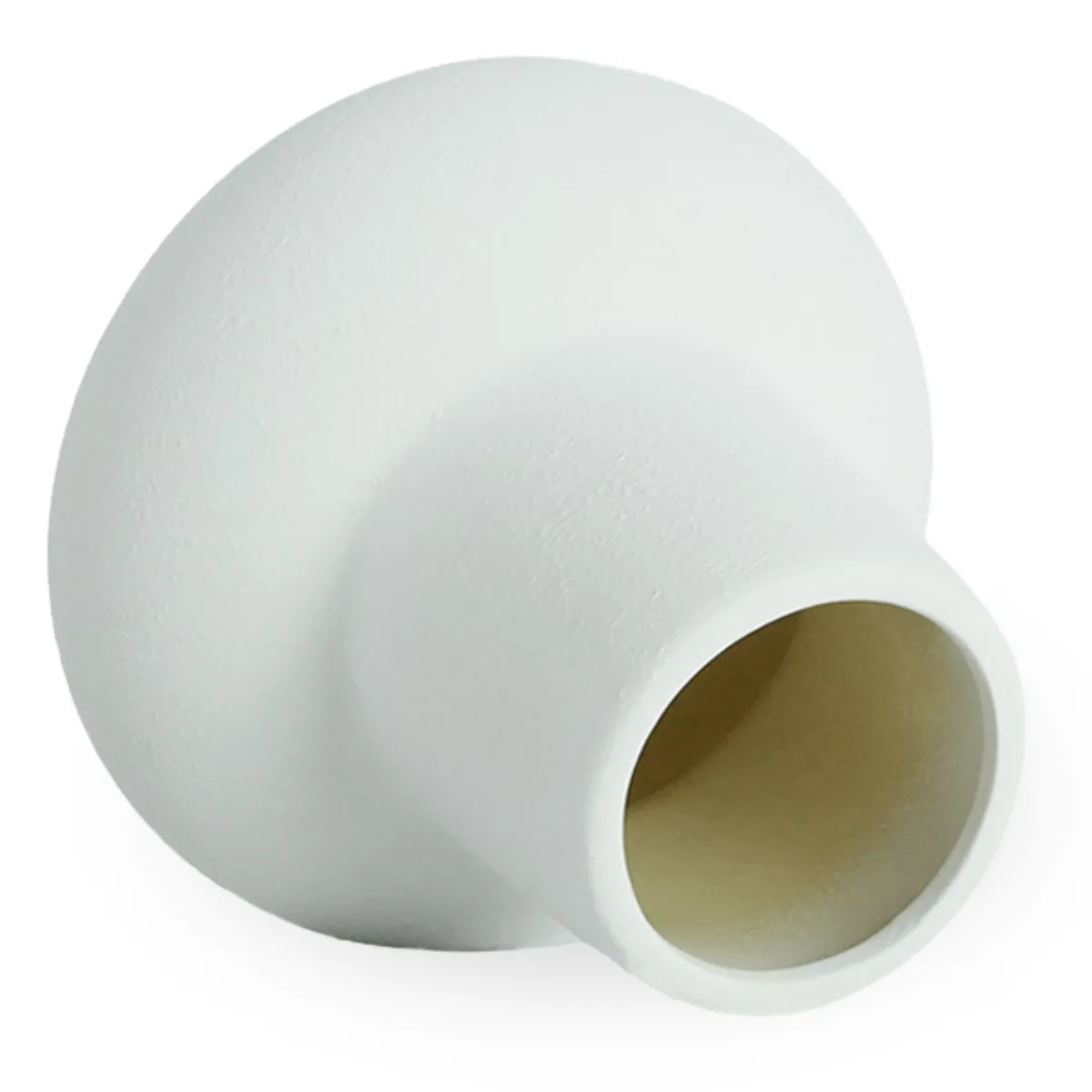 Nimara Birka keramik vase hvid 15 cm* Vaser
