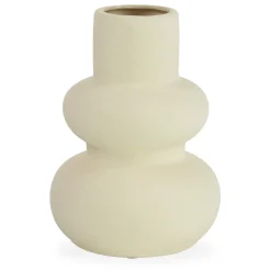 Nimara Bliss keramik vase sand 19,5 cm* Vaser