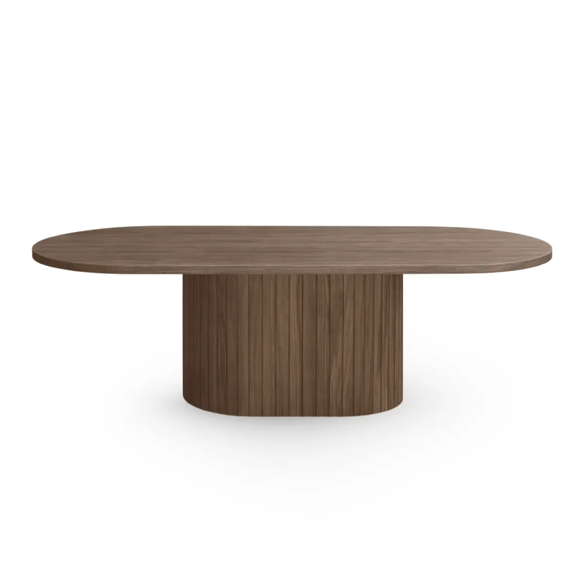Nimara Bobby - Oval sofabord 120x55x45 cm Røget Eg* Sofaborde