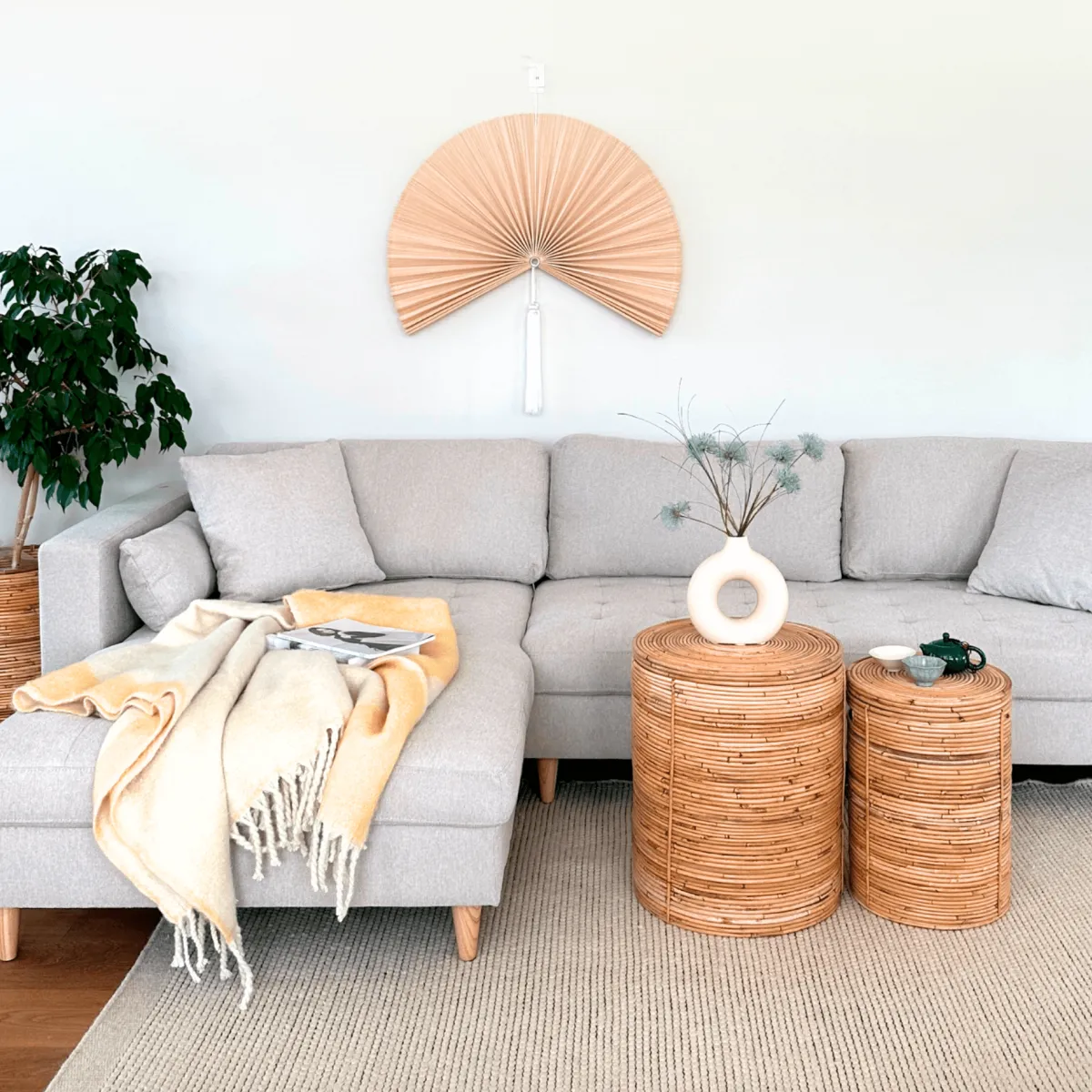 Nimara Brandy - Højrevendt og venstrevendt vendbar chaiselong sofa beige - L: 290 x D: 96 x H: 80 cm* Sofaer