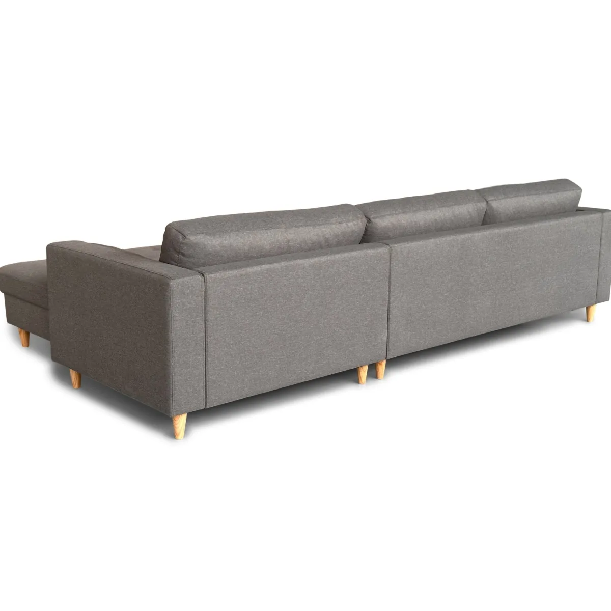 Nimara Brandy - Højrevendt og venstrevendt vendbar chaiselong sofa grå - L: 290 x D: 96 x H: 80 cm* Sofaer