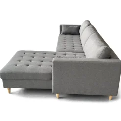 Nimara Brandy - Højrevendt og venstrevendt vendbar chaiselong sofa grå - L: 290 x D: 96 x H: 80 cm* Sofaer