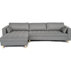 Nimara Brandy - Højrevendt og venstrevendt vendbar chaiselong sofa grå - L: 290 x D: 96 x H: 80 cm* Sofaer