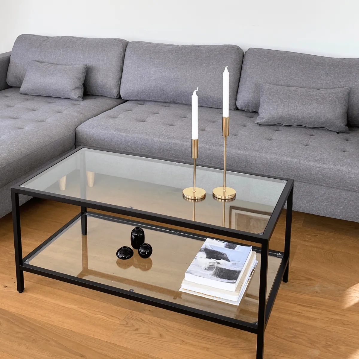 Nimara Brandy - Højrevendt og venstrevendt vendbar chaiselong sofa grå - L: 290 x D: 96 x H: 80 cm* Sofaer