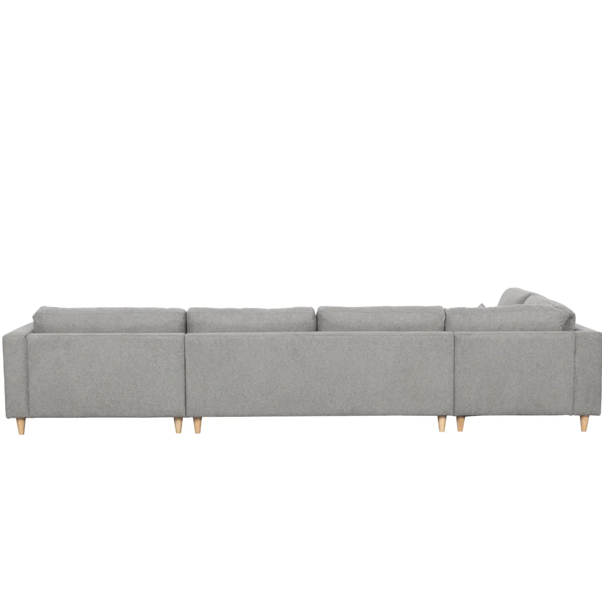 Nimara Brandy - højrevendt u-sofa i grå med chaiselong - L: 366 x D: 211 x H: 80 cm* Sofaer