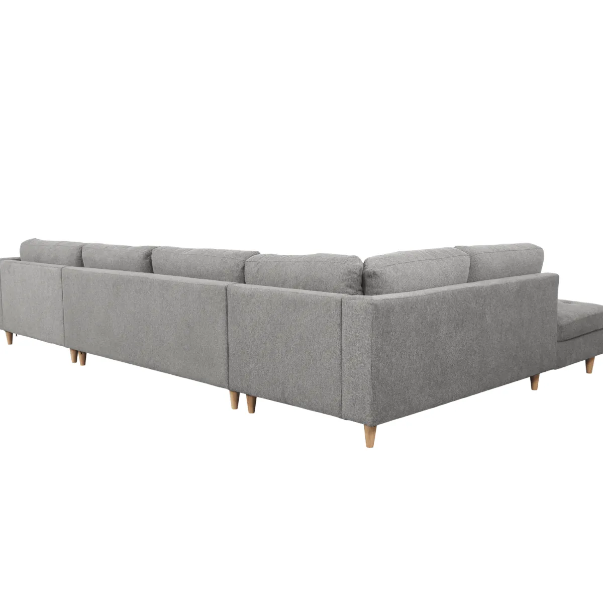 Nimara Brandy - højrevendt u-sofa i grå med chaiselong - L: 366 x D: 211 x H: 80 cm* Sofaer
