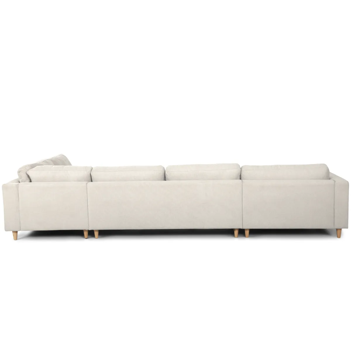 Nimara Brandy - venstrevendt u-sofa i beige med chaiselong - L: 366 x D: 211 x H: 80 cm* Sofaer