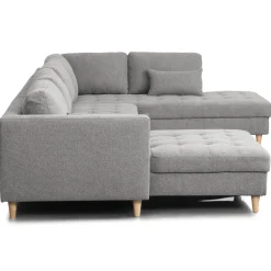 Nimara Brandy - venstrevendt u-sofa i grå med chaiselong - L: 366 x D: 211 x H: 80 cm* Sofaer
