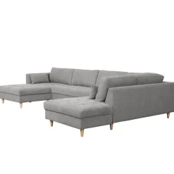 Nimara Brandy - venstrevendt u-sofa i grå med chaiselong - L: 366 x D: 211 x H: 80 cm* Sofaer