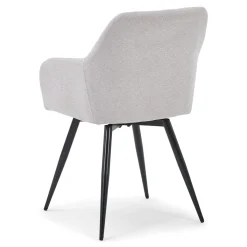 Nimara Carlo spisebordsstol - Beige polstret med drejefunktion 360 grader* Spisebordsstole|Skrivebordsstole