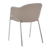 Nimara Carolina spisebordsstol - Chrome i Taupe fløjl* Spisebordsstole