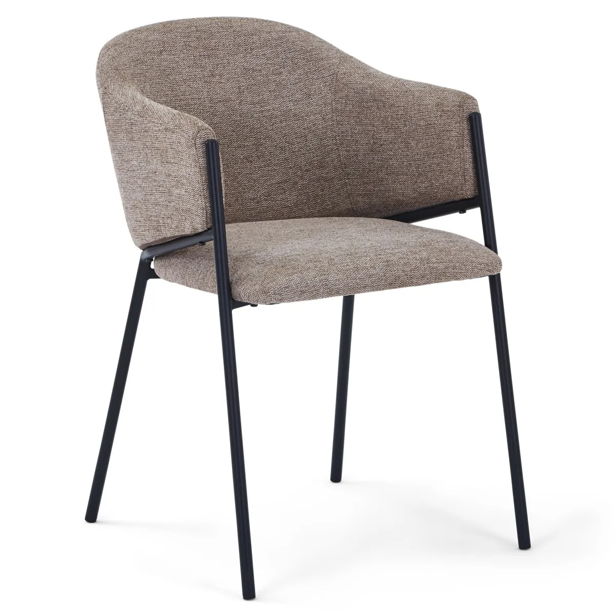 Nimara Carolina spisebordsstol i sand tekstil* Spisebordsstole