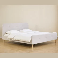 Nimara Christian sengeramme i beige 180x200 cm ekskl. sengelameller og madrasser* Sengerammer|Alle Senge