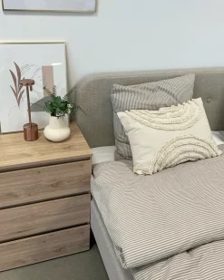 Nimara Christian sengeramme i beige 140x200 cm ekskl. sengelameller og madrasser* Sengerammer|Alle Senge