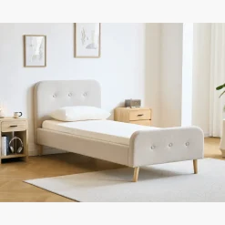 Nimara Christian sengeramme i beige 90x200 cm ekskl. sengelameller og madrasser* Sengerammer|Alle Senge