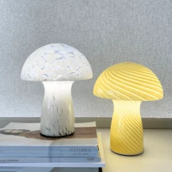 Nimara Coco Mushroom LED lampe hvid* Bordlamper
