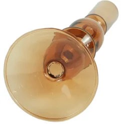 Nimara Cora glas lysestage amber 20 cm* Lysestager