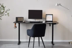 Nimara Damian hæve- og sænkebord skrivebord 160x80 cm i sort* Skriveborde