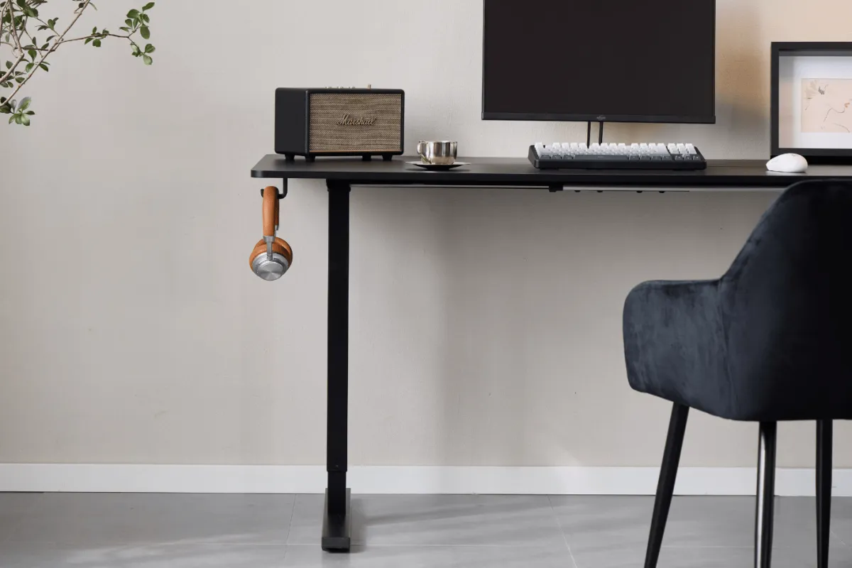 Nimara Damian hæve- og sænkebord skrivebord 160x80 cm i sort* Skriveborde