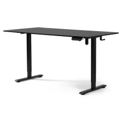 Nimara Damian hæve- og sænkebord skrivebord 160x80 cm i sort* Skriveborde
