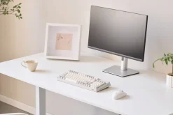 Nimara Damian hæve- og sænkebord skrivebord 160x80 cm i hvid* Skriveborde