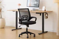 Nimara Damian hæve- og sænkebord skrivebord 160x80 cm i egefiner* Skriveborde