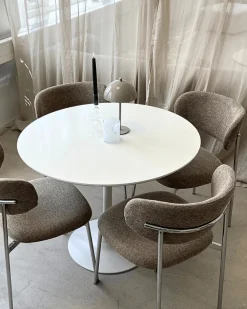 Nimara Diego spisebord hvid Ø90 cm* Spiseborde