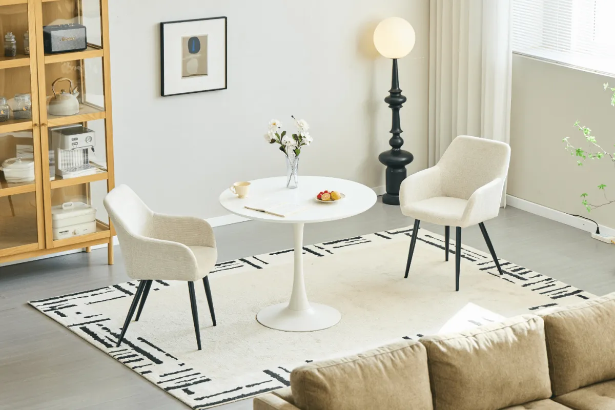 Nimara Diego spisebord hvid Ø90 cm* Spiseborde