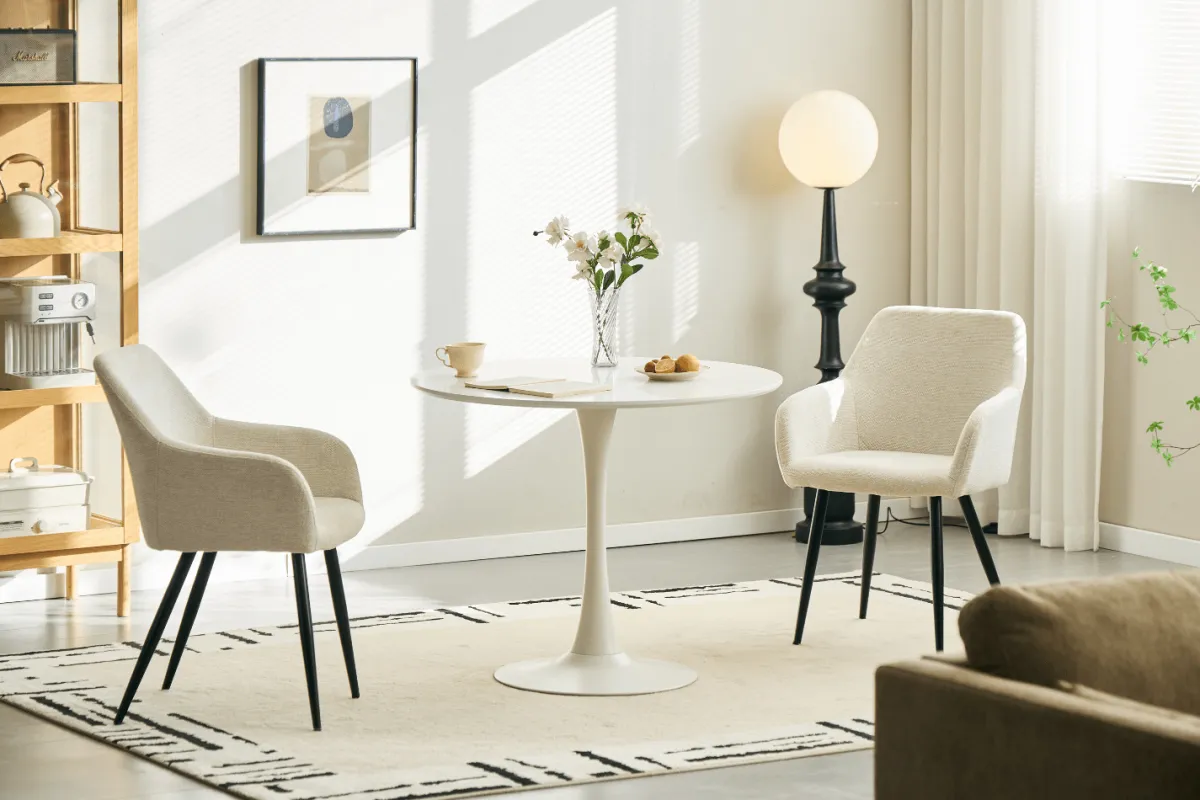Nimara Diego spisebord hvid Ø90 cm* Spiseborde