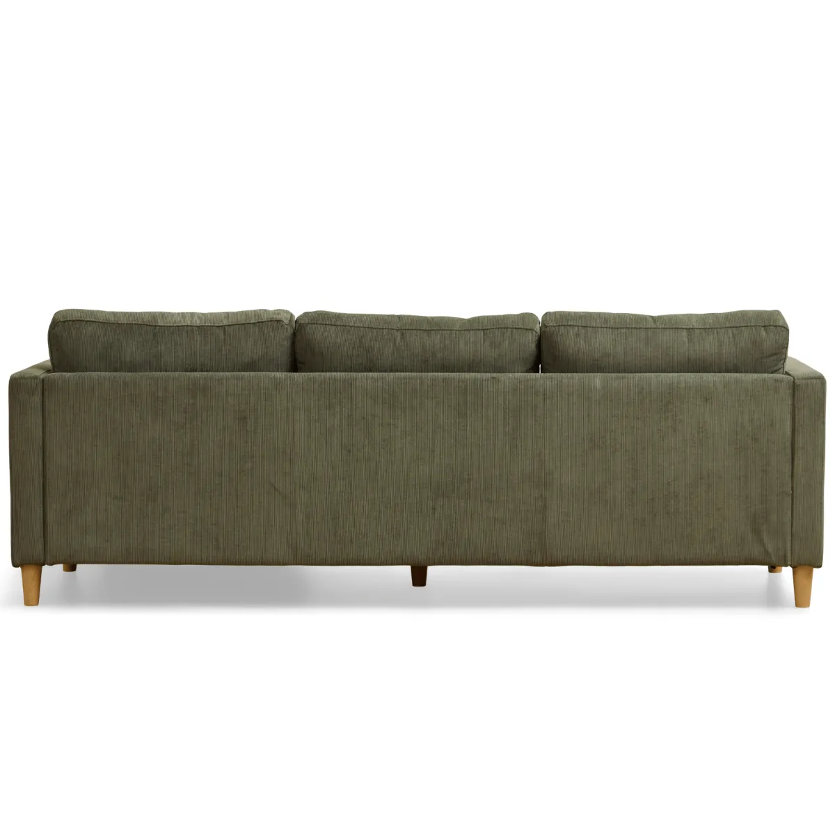 Nimara Ellis - Højrevendt og venstrevendt vendbar chaiselong sofa grøn fløjl - L: 215 x D: 82 x H: 78 cm* Sofaer