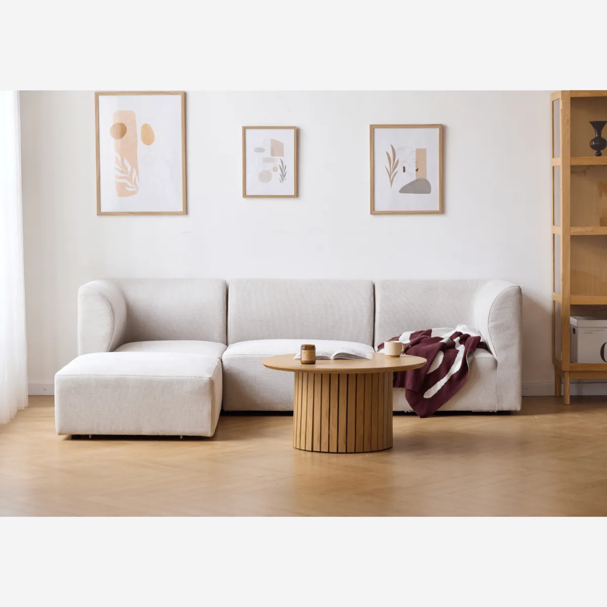 Nimara Emilia modulsofa i beige med 3 moduler L: 243 x D: 79 cm x H: 72 cm* Sofaer